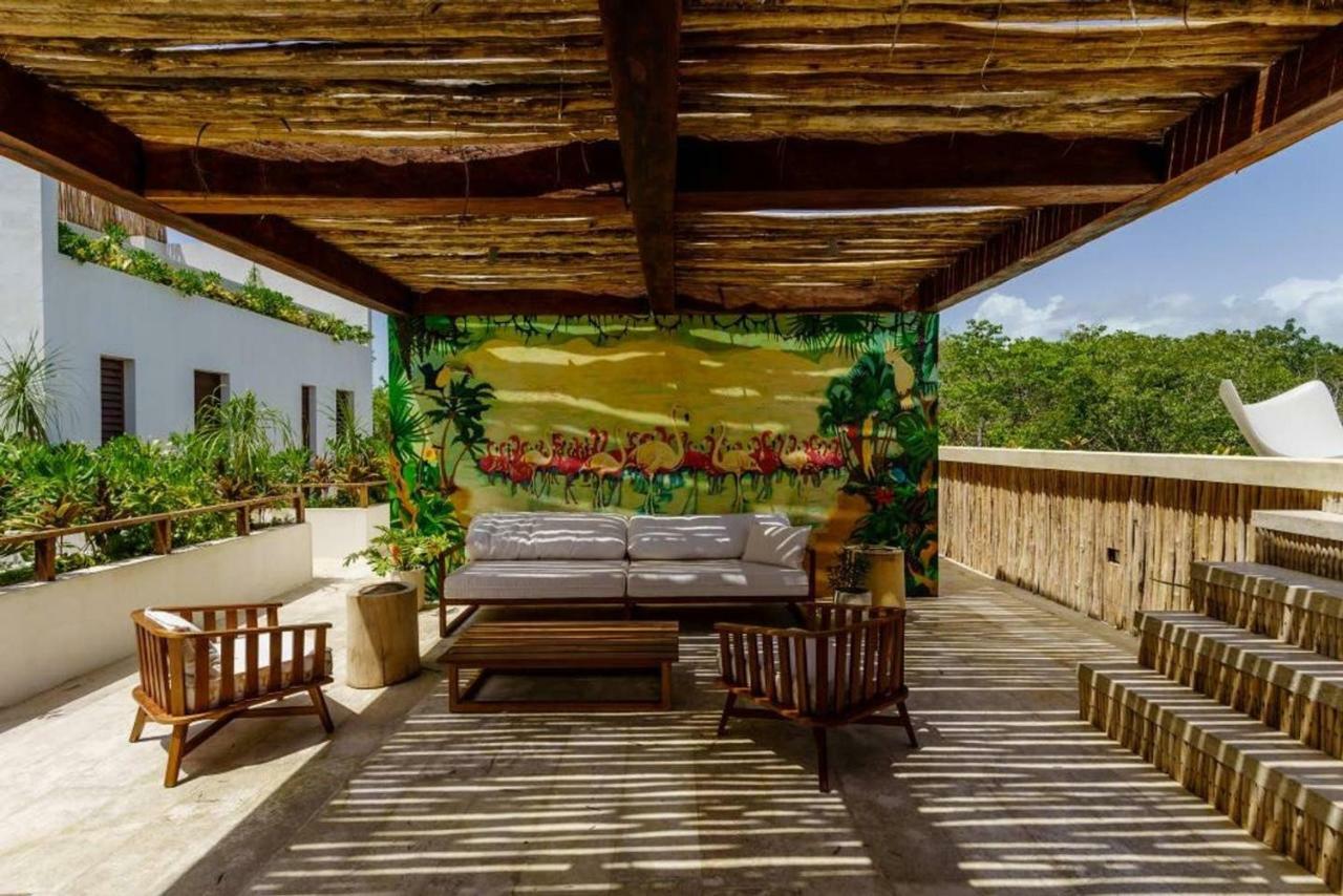 Jungle Luxury In Private Residential Area & Stunning Rooftop By Stella Rentals تولوم المظهر الخارجي الصورة