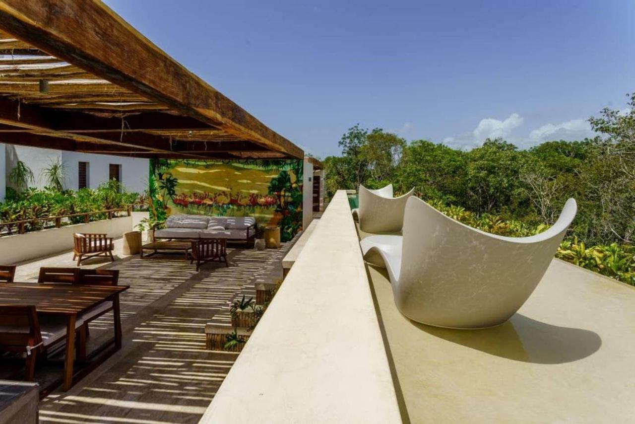 Jungle Luxury In Private Residential Area & Stunning Rooftop By Stella Rentals تولوم المظهر الخارجي الصورة