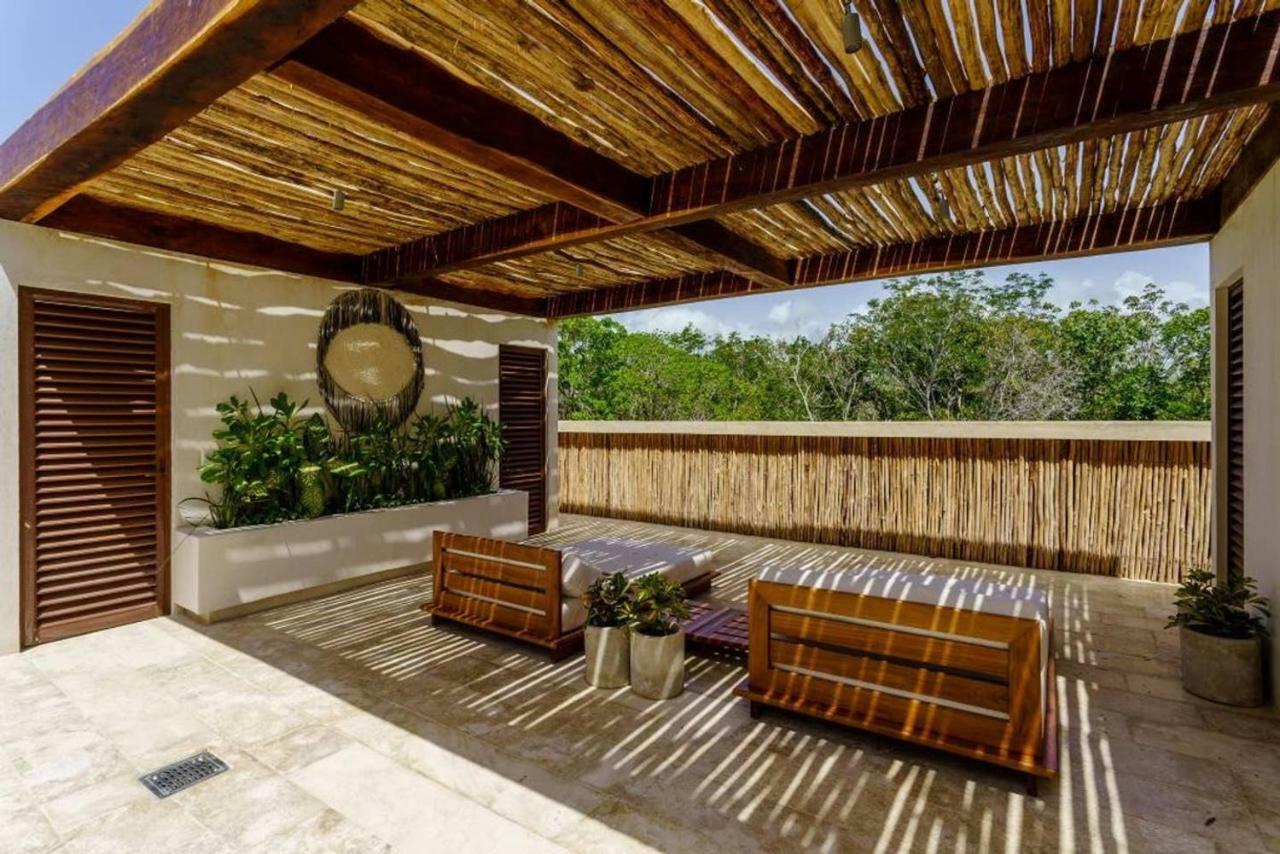 Jungle Luxury In Private Residential Area & Stunning Rooftop By Stella Rentals تولوم المظهر الخارجي الصورة